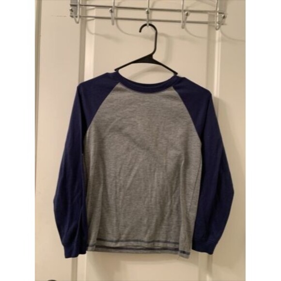 Joe Boxer Boys Long Sleeve Shirt Crew Neck Size Large Gray/Blue - Picture 1 of 6